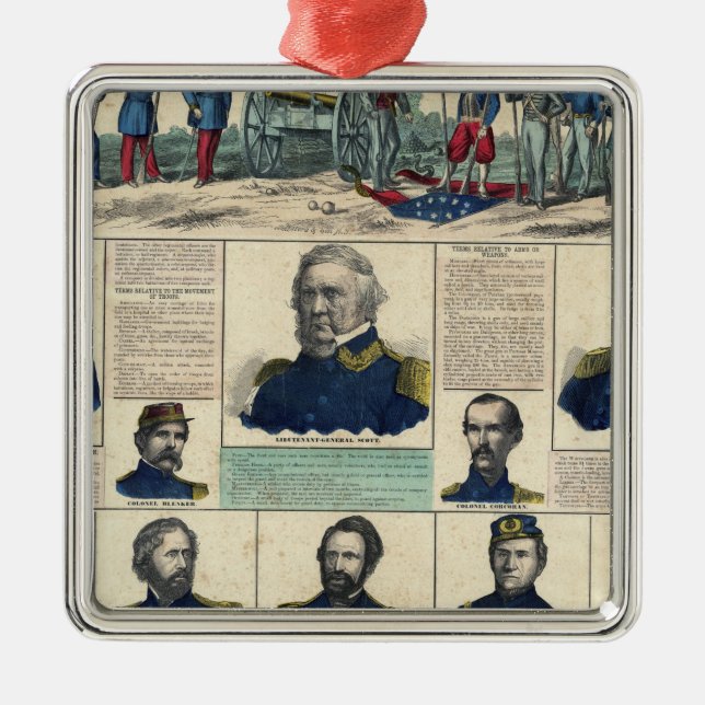 Adorno Metálico Retratos militares (Frente)