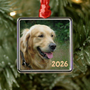 Adorno Metálico Retriever Dorado