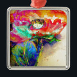 Adorno Metálico Retro colorido Resumen Disquetera acuática<br><div class="desc">El cuadro presenta una vibrante explosión de motivos florales rojos representados en un cautivador medio acuático. El artista emplea un estilo impresionista, abstracto, que permite que los colores fluyan y se mezclen orgánicamente, creando una sensación de espontaneidad y movimiento. Delicados lavados de rojo mezclado con toques de color rosa, naranja...</div>