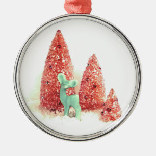 Adorno Metálico Retro Navidades Deer