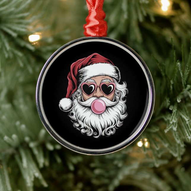 Adorno Metálico Retro Santa con gafas que soplan Navidades de burb (Árbol)