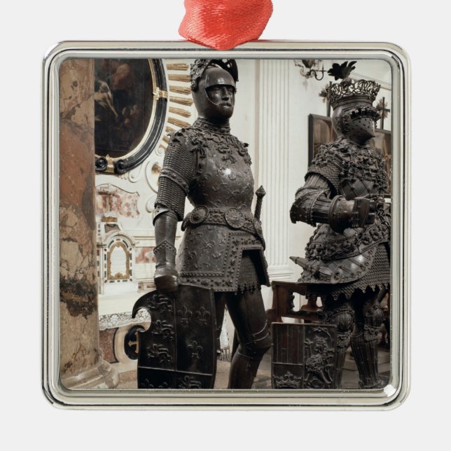 Adorno Metálico Rey Arturo, estatua de la tumba de Maximiliano (Frente)