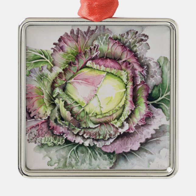 Adorno Metálico Rey Cabbage de enero (Frente)