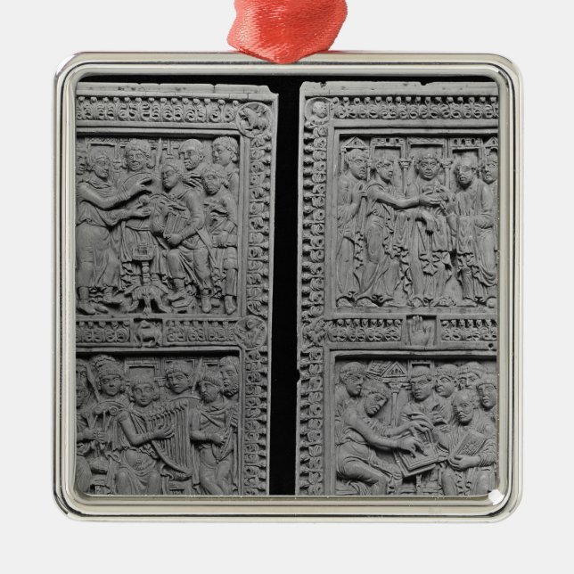 Adorno Metálico Rey David que encarga y que canta (Frente)