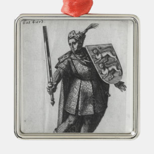 Adorno Metálico Rey de Henry I de Inglaterra