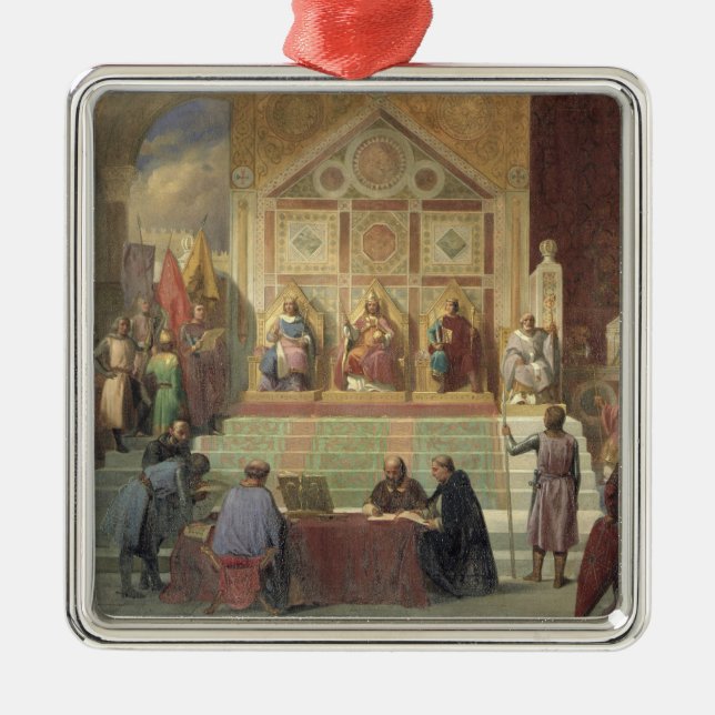 Adorno Metálico Rey de St. Louis de Francia (Frente)