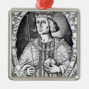 Adorno Metálico Rey Guillermo II de Inglaterra, 1618