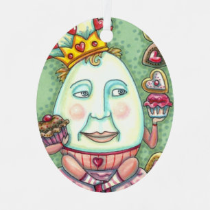 ADORNO METÁLICO REY HUMPTY DE CORAZONES Y CONFECCIONES, VALENTINA