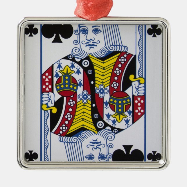 Adorno Metálico Rey Of Clovers (clubs) (Frente)