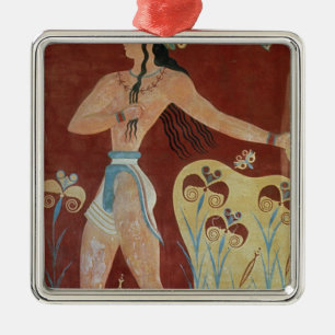 Adorno Metálico Rey-Sacerdote o príncipe con los lirios