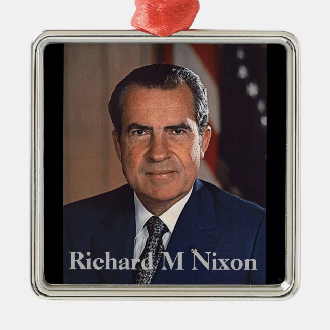 Adorno Metálico Richard M. Nixon 37º Presidente (Frente)