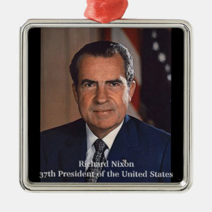 Adorno Metálico Richard M. Nixon 37º Presidente