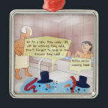 Adorno Metálico Rick London Comic Snowman Funny Gifts<br><div class="desc">Estás viendo un regalo, té, taza, funda de dispositivos móviles, bolsa ecológica, gorra, llavero u otro regalo de colección creado por Rick London de Google #1 clasificó a los Personalizados de Londons Times fuera de lo normal. Este artículo se titula "Vacaciones de Snowman". Cada artículo se produce a partir de...</div>