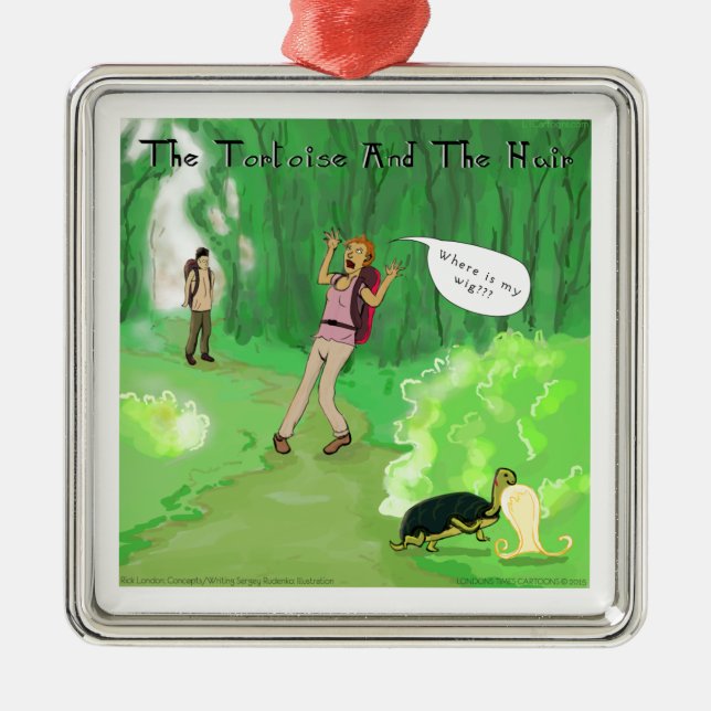 Adorno Metálico Rick London Turtle Y The Wig Hair Funny (Frente)