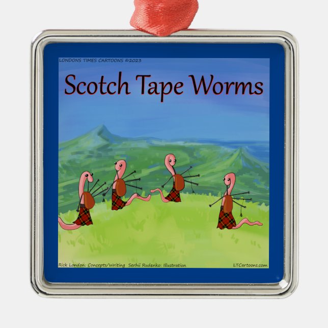 Adorno Metálico Rick London Worms Of Scotland Comic Tree (Frente)