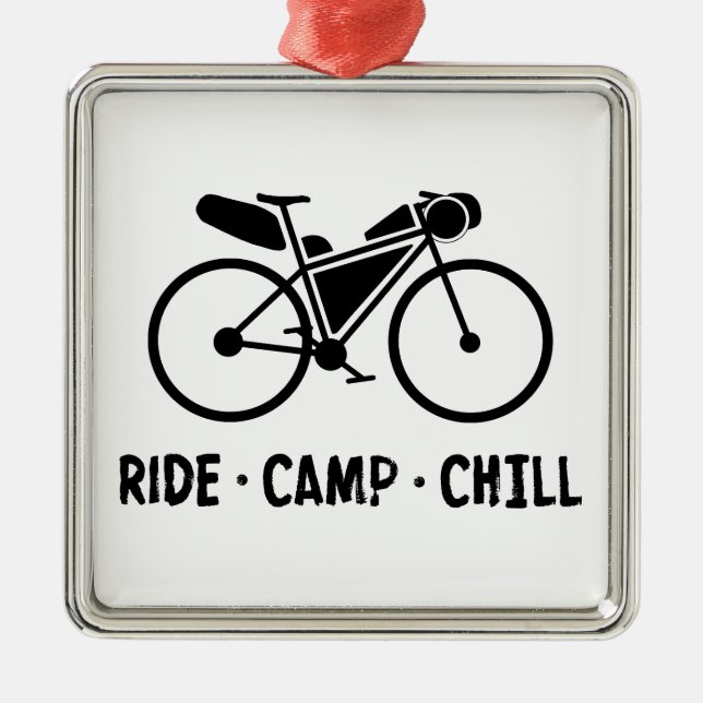 Adorno Metálico Ride Camp Chill Bikepacking (Frente)