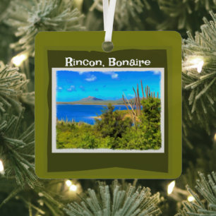 Adorno Metálico Rincón, Bonaire Watercolor