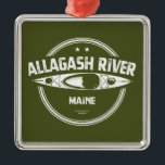 Adorno Metálico Río Allagash Maine Kayak<br><div class="desc">El río Allagash es un afluente del río Saint John,  de aproximadamente 100 km de largo,  en el norte de Maine,  en los Estados Unidos.</div>