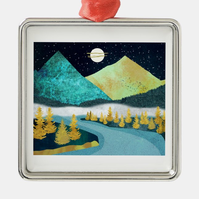 Adorno Metálico Río Dorado (Frente)