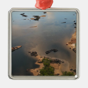 Adorno Metálico Río Essequibo, río más largo de Guyana, y 2