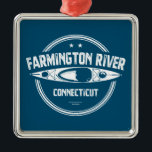 Adorno Metálico Río Farmington Connecticut Kayaking<br><div class="desc">El río Farmington es el afluente más grande del río Connecticut.</div>