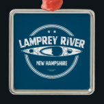 Adorno Metálico Río Lamprey New Hampshire Kayaking<br><div class="desc">El río Lamprey comienza en las montañas Saddleback de Northwood, New Hampshire, y desemboca en la Gran Bahía. Este río especial es rico en mejillones de agua dulce y tiene la mayor cantidad de peces anadromos en la cuenca de la Gran Bahía.</div>