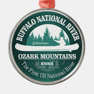 Adorno Metálico Río Nacional de Buffalo (canoa)