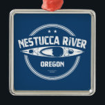 Adorno Metálico Río Nestucca Oregon Kayaking<br><div class="desc">El río Nestucca se origina en la cordillera costera de Oregón septentrional y fluye a 80 millas,  desaguando la ladera occidental de la cordillera en los condados de Yamhill y Tillamook.</div>