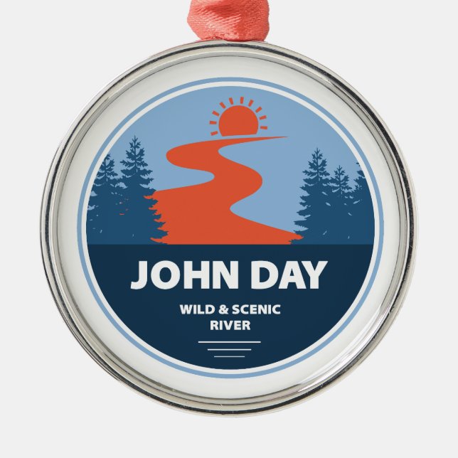 Adorno Metálico Río Oregón, salvaje y escénico (Frente)