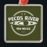 Adorno Metálico Río Pecos Nuevo México Kayak<br><div class="desc">El río Pecos sale de la selva Pecos,  a través de cañones de granito y cascadas escarpados,  y pasa por pequeños prados de alta montaña.</div>