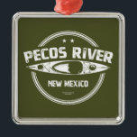 Adorno Metálico Río Pecos Nuevo México Kayak<br><div class="desc">El río Pecos sale de la selva Pecos,  a través de cañones de granito y cascadas escarpados,  y pasa por pequeños prados de alta montaña.</div>