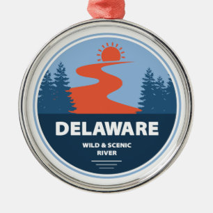 Adorno Metálico Río Salvaje Y Escenario De Delaware