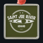 Adorno Metálico Río San Joe Idaho Kayaking<br><div class="desc">El río "Shadowy" St. Joe fluye por las laderas occidentales de la Cordillera Bitterroot desde su nacimiento en el Lago St. Joe cerca de la línea estatal Idaho - Montana.</div>
