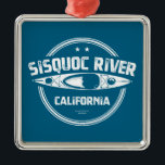 Adorno Metálico Río Sisquoc California Kayaking<br><div class="desc">El río Sisquoc,  cerca de Santa Bárbara California,  fluye a unos 90 km de su nacimiento en el bosque de San Rafael,  hasta su confluencia con el río Cuyama.</div>