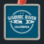 Adorno Metálico Río Sisquoc California Kayaking<br><div class="desc">El río Sisquoc,  cerca de Santa Bárbara California,  fluye a unos 90 km de su nacimiento en el bosque de San Rafael,  hasta su confluencia con el río Cuyama.</div>
