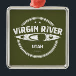 Adorno Metálico Río Virgin Utah Kayaking<br><div class="desc">El río Virgen es un afluente del río Colorado en los estados de Utah,  Nevada y Arizona en Estados Unidos. El río mide unos 250 km de largo. Fue designado el primer río salvaje y pintoresco de Utah en 2009,  durante la celebración centenaria del Parque Nacional Sion.</div>