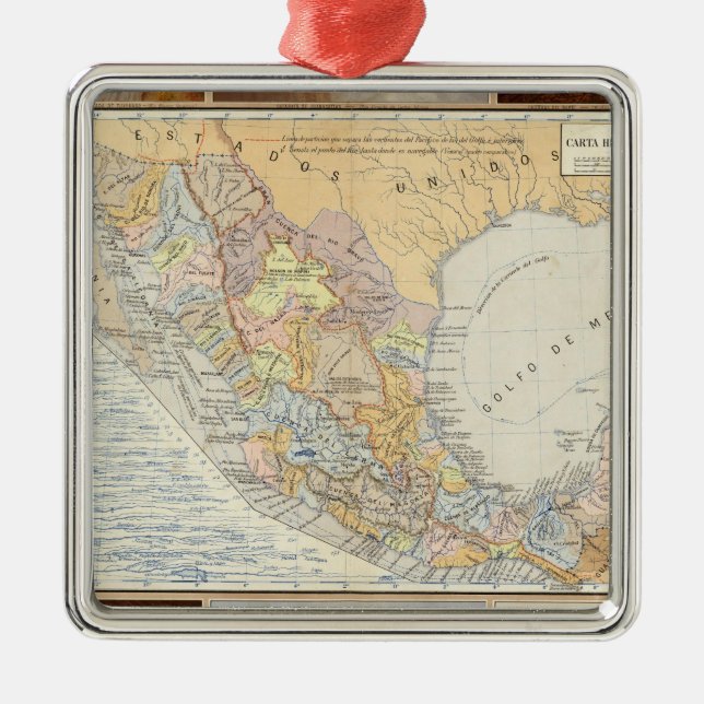 Adorno Metálico Ríos en México (Frente)