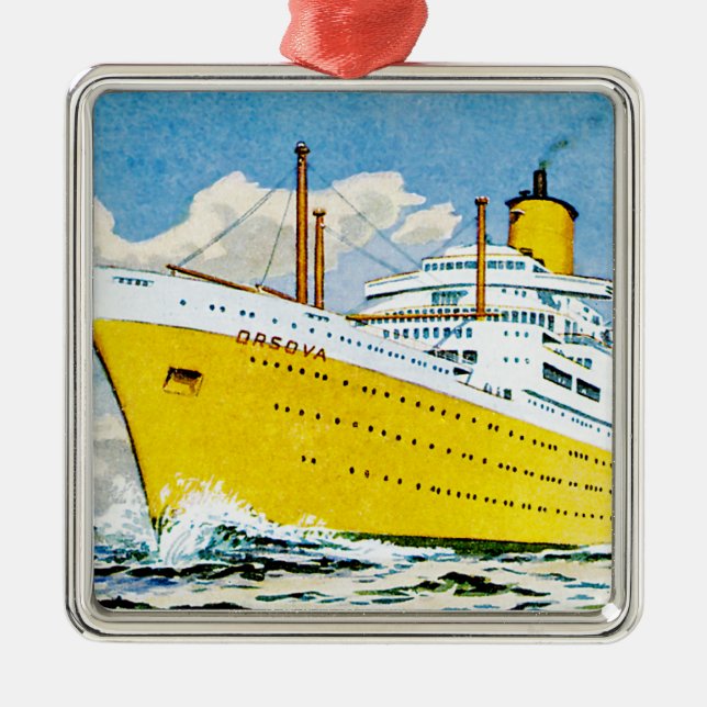 Adorno Metálico RMS Orsova en el mar (Frente)
