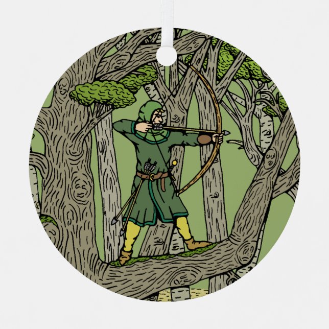 Adorno Metálico Robin Hood (Anverso)