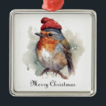 Adorno Metálico Robin Winter Delight, personalizado<br><div class="desc">Añade un toque de brillo de vacaciones personalizado a tu árbol con nuestro adorno metalizado "Robin Winter Delight". Este elegante ornamento presenta el reconfortante diseño de nuestro querido ladrón, bellamente impreso en un metalizado duradero y plateado, para traer un toque de alegría caprichosa y festiva a su casa. Hacerlo único...</div>
