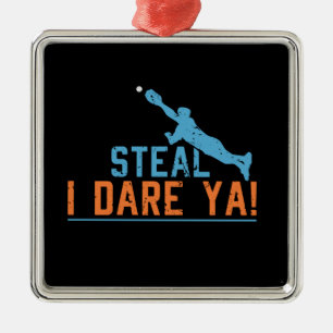 Adorno Metálico Robo I Dare Ya - Béisbol Camisa Softball Metalizad