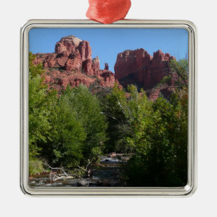 Adorno Metálico Roca de la Catedral y arroyo en Sedona Arizona