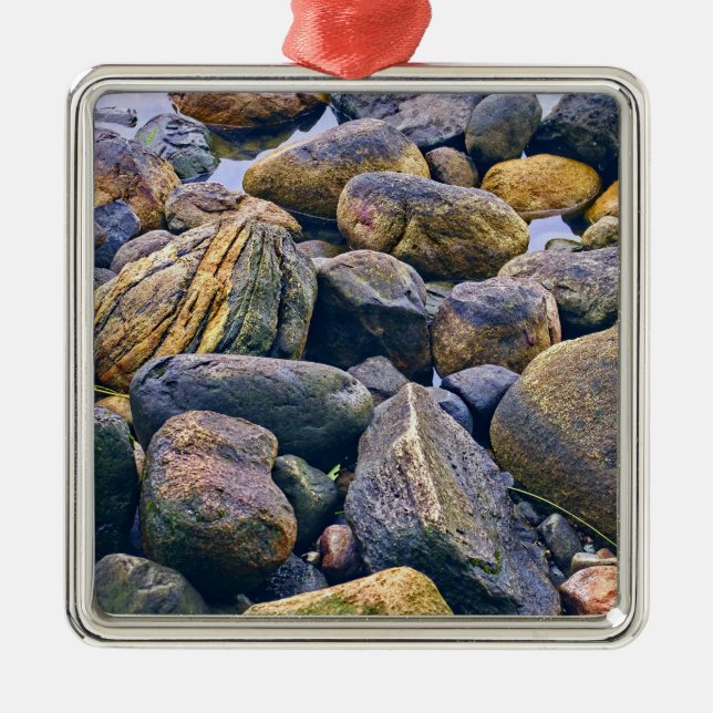 Adorno Metálico Rocas coloridas (Frente)