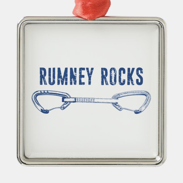 Adorno Metálico Rocas de Rumney escalando rápido (Frente)