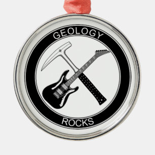 Adorno Metálico Rocas redondas superiores de la geología del