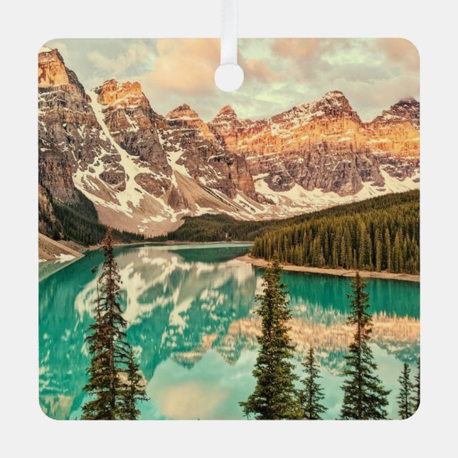 Adorno Metálico Rockies canadienses estilizados (Anverso)