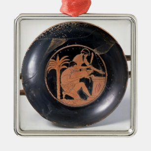Adorno Metálico Rojo-figura taza del ático