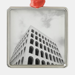 Adorno Metálico Roma Italia, EUR Palazzo del Lavoro