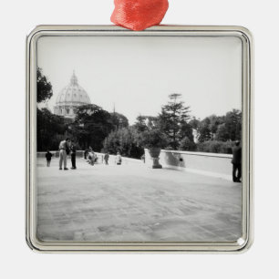 Adorno Metálico Roma Italia, Los Jardines Vaticanos