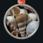 Adorno Metálico Romántico Tropical Exótico de las conchas de mar P<br><div class="desc">Romántico Tropical Exótico de las conchas de mar Playa Amor</div>